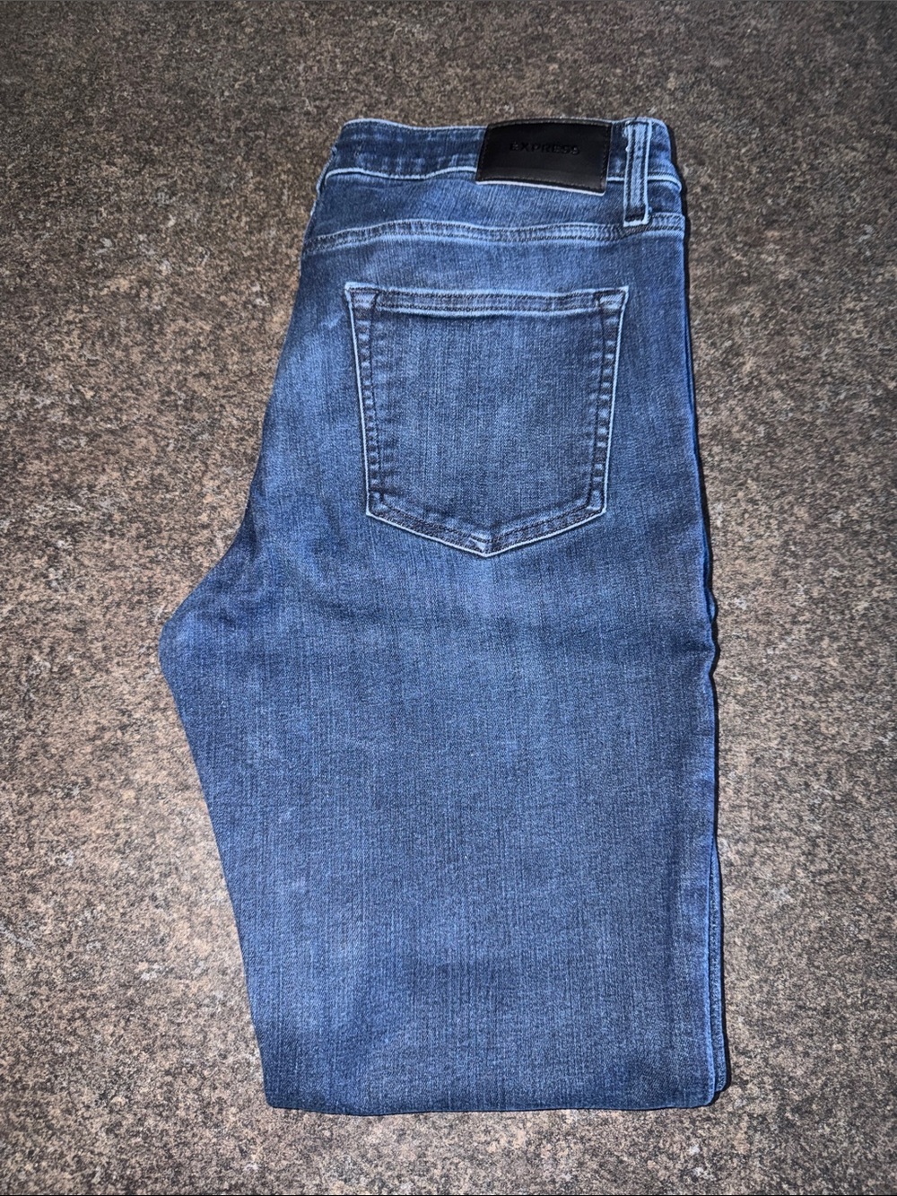 Express Slim Fit Jeans in Medium Blue Wash (32x32)